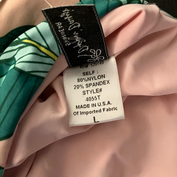 2/$18 NEW Dippin’ Daisy’s Tropical Palm Leaf Strapless Bikini Top Size Large - Picture 5 of 5